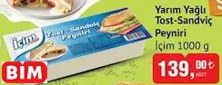 İÇİM  YARIM YAĞLI TOST-SANDVİÇ PEYNİRİ